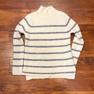 Maurices Micro Striped Mock Neck Sweater Size X-Small